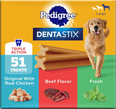 Pedigree Dentastix Large Dog Treats 51 Pack