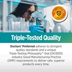 DOCTORS' PREFERRED Berberine Clinical Grade Supplement - Doctor Formulated | 1500 mg per Daily Serving | 90 Count