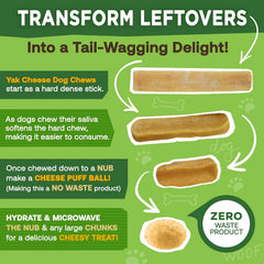 All-Natural Yak Cheese Dog Chews – High Protein