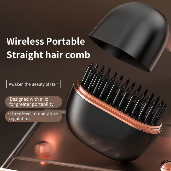 Portable Cordless Hair Straightener Comb