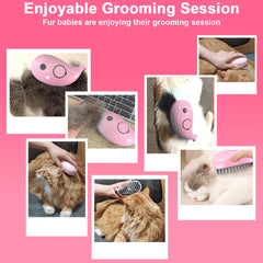 Cat Steam Brush for Shedding & Massage