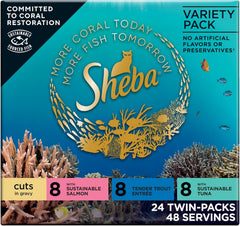 Sheba Perfect Portions Wet Cat Food Salmon, Trout & Tuna