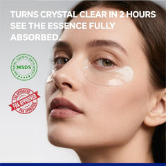 DR VINCENT Peptide-Renew Collagen Eye Mask (1 Pair), Color-Changing Collagen Eye Patches with Peptide & Hyaluronic Acid, Smooth, Firm & Brighten under Eyes