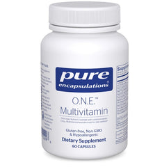 Pure Encapsulations O.N.E. Multivitamin - Once Daily Multivitamin with Antioxidant Complex Metafolin, CoQ10, and Lutein to Support Vision, Cognitive Function, and Cellular Health* - 60 Capsules