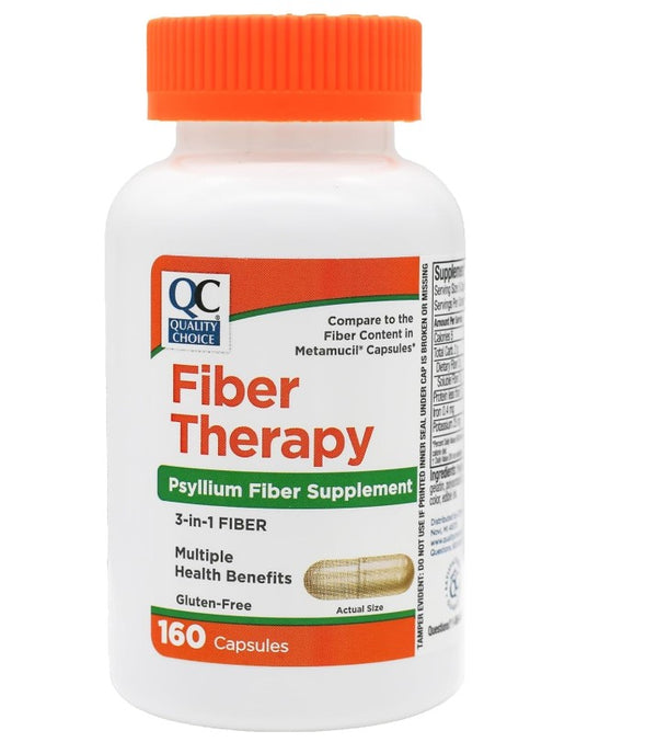Quality Choice Daily Fiber Capsules for Regularity, 160 Count