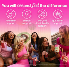 Belli Welli Fiber Supplement for Women&Men, Premium Daily Fiber Powder from Organic Acacia Fiber Added Collagen, Electrolytes&Probiotics, No Bloat, Constipation&Gut Health Support (Cherry Limeade)
