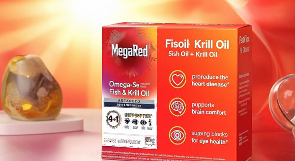 MegaRed Omega-3 Fish & Krill Oil Supplement 900mg – 60 Softgels