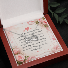 Endless Love Necklace You for the Beautiful Birthday Wish