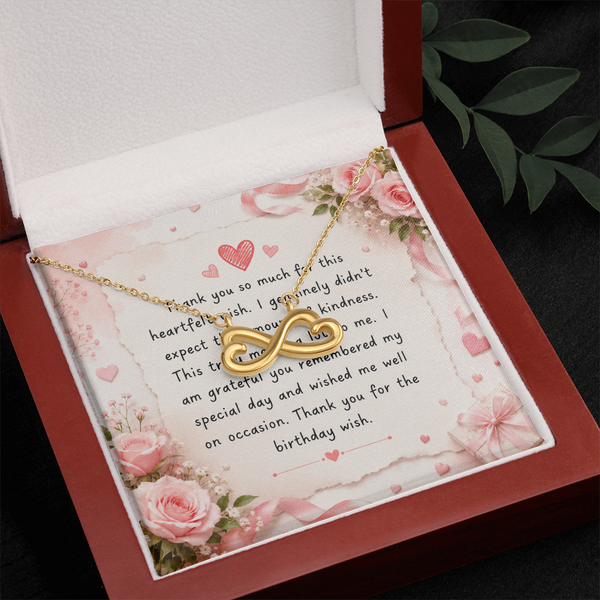 Endless Love Necklace You for the Beautiful Birthday Wish