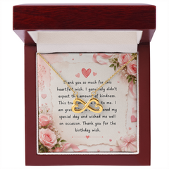 Endless Love Necklace You for the Beautiful Birthday Wish