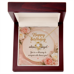 Love Knot Necklace - Yellow & White Gold Variants Beautiful Floral Gift Design