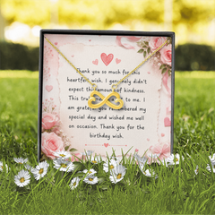 Endless Love Necklace You for the Beautiful Birthday Wish
