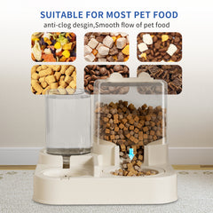 Transparent Automatic Pet Food & Water Dispenser