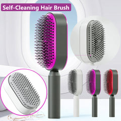Self-Cleaning Hair Brush & Scalp Massage Comb for Women