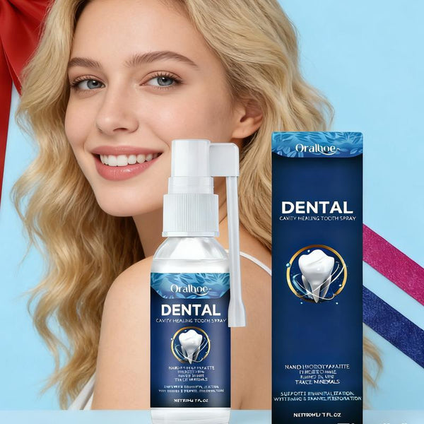 Oralhoe Dental Care Spray Protects Teeth and Reduces Stains. Your Teeth Are Naturally Clean and Shiny