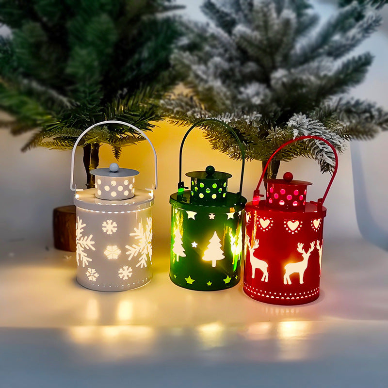 Christmas LED Candle Lantern Nordic Holiday Decoration