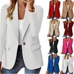 Women’s Long Sleeve Suit Jacket – Professional Chic