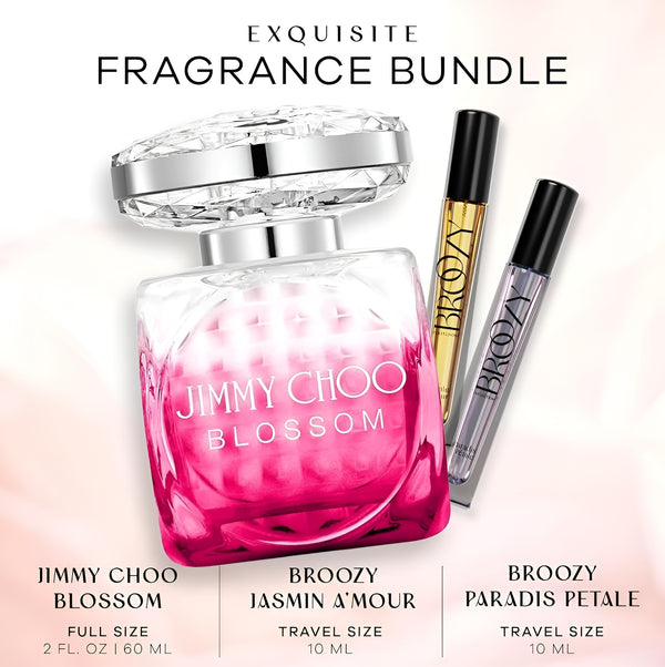Women's Perfume Set: Jimmy Choo Blossom (60ml) + 2 Travel Perfume