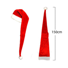 Extra Long Plush Santa Hat – Cozy Christmas