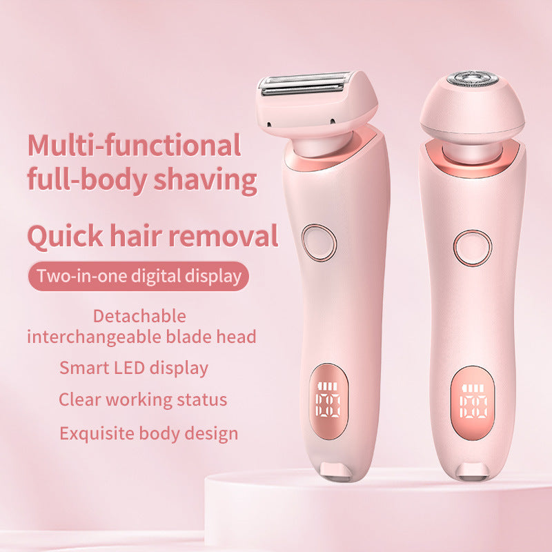 2-in-1 USB Epilator & Trimmer for Women Body & Face