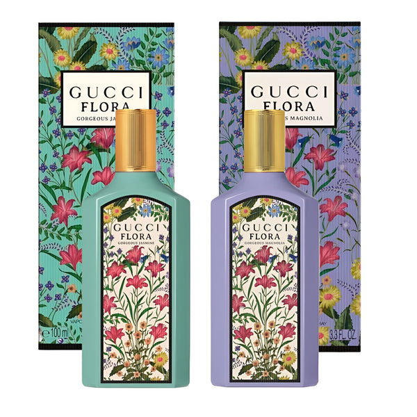 Flora Gorgeous Magnolia & Flora Gorgeous Jasmine 3.3 oz EDP Spray for Women NEW