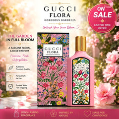Gucci Flora Gorgeous Gardenia 3.3 oz EDP Perfume for Women | New in Box