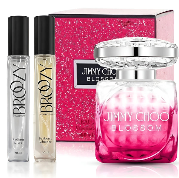 Women's Perfume Set: Jimmy Choo Blossom (60ml) + 2 Travel Perfume